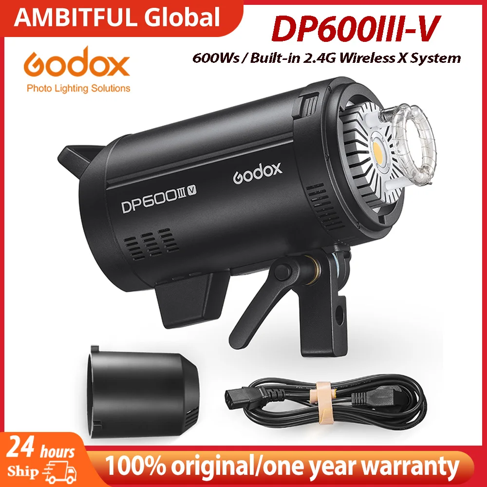 Godox DP600IIIV DP600III V 600W Built in 2.4G Wireless X System Studio Strobe Flash Light for