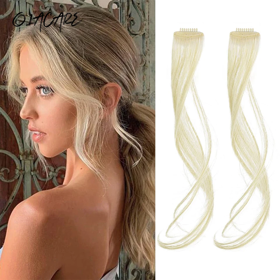 Synthetic Hair Bangs Clips for Women Long Fake Fringe