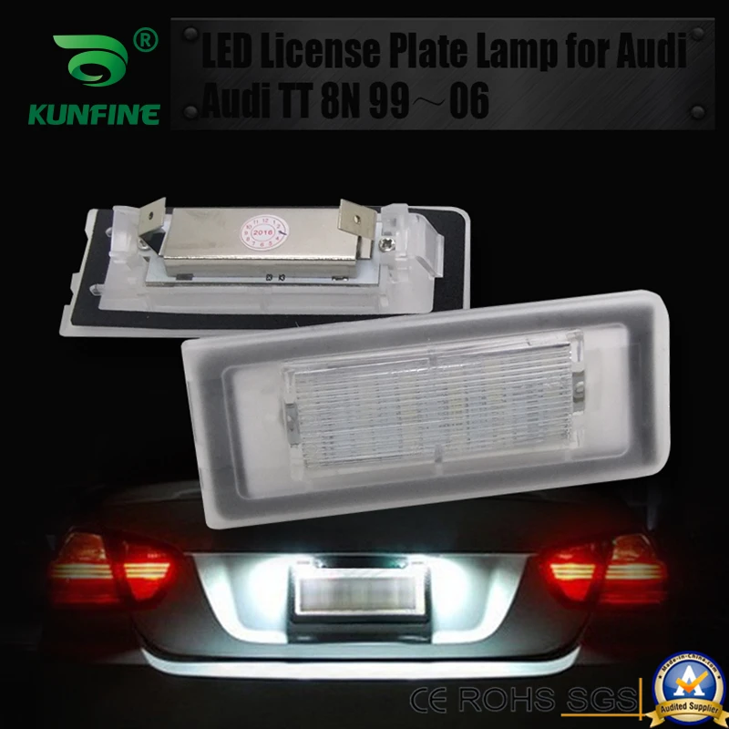 2Pcs Auto Led Numero Luce Targa Led Lampada Targa Per Audi Audi Tt 8N 1999-2006