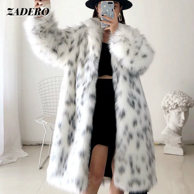leopard print fur coat with hood