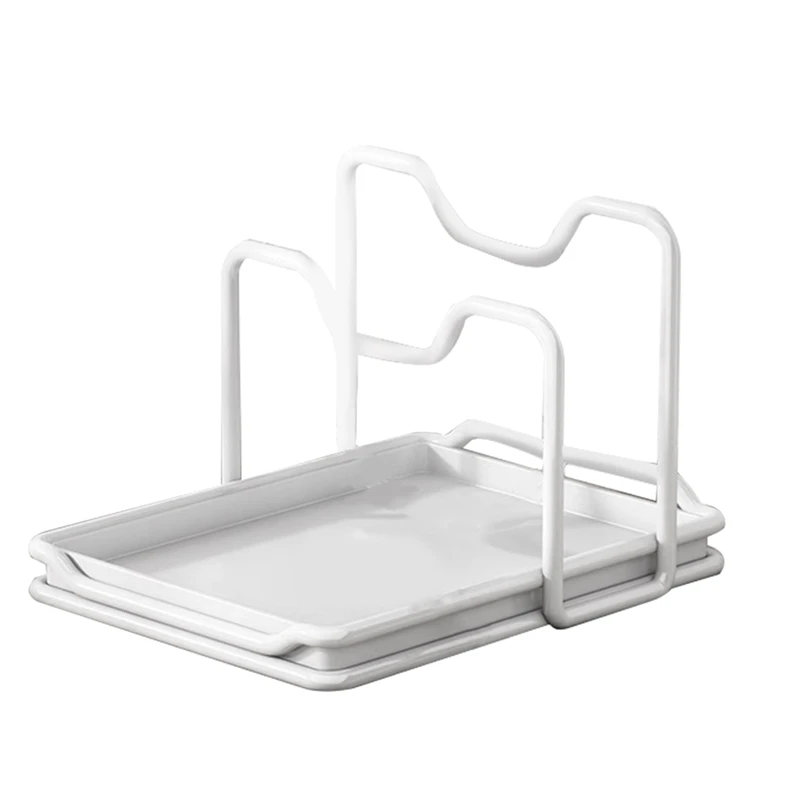 

Lid Rack Pan Pot Cover Rack Pan Lid Organizer Stove Spoon Holder Pan Organizer Rack For Cabinet Pot Lid Stand Utensil