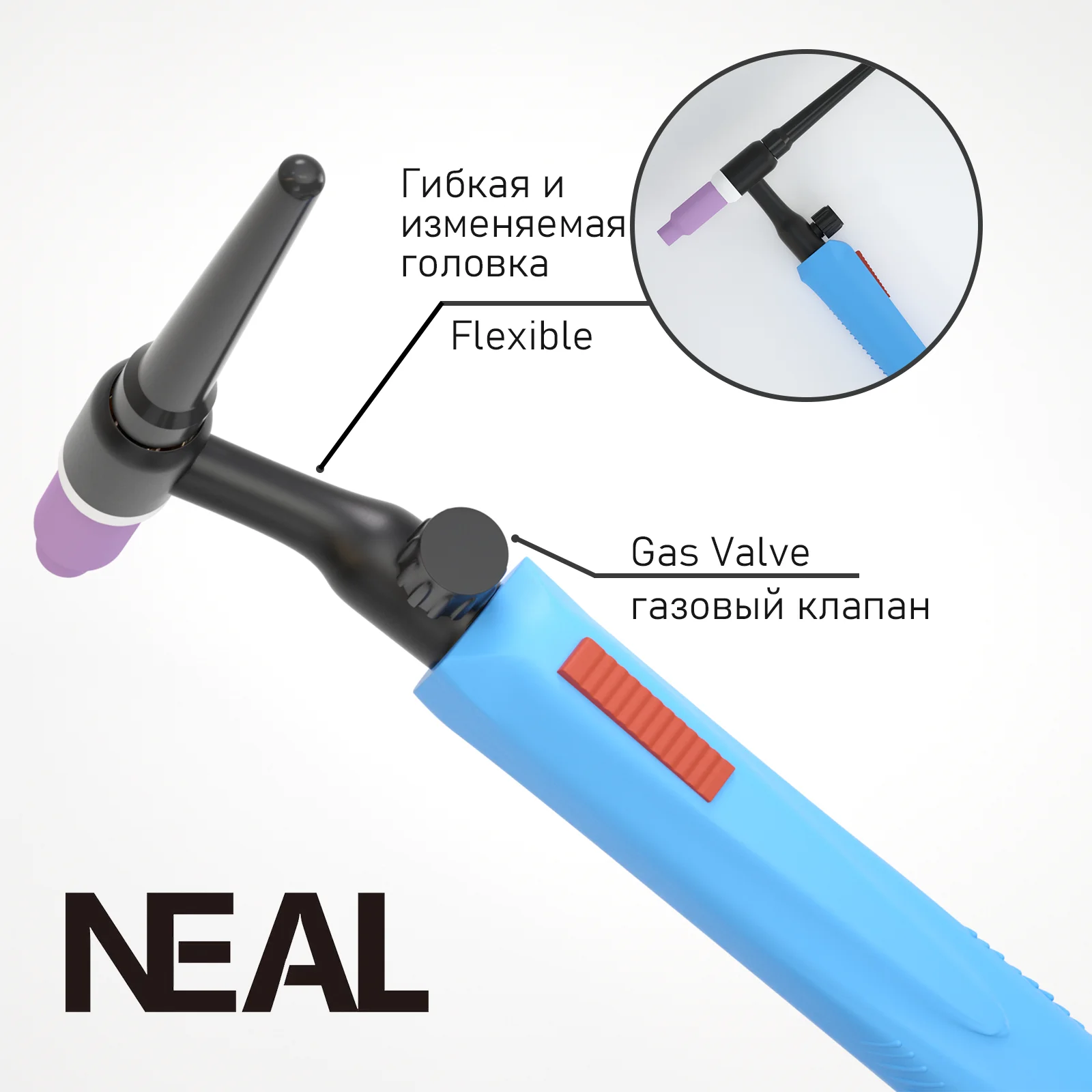 TIG Welding Torch WP17FV Argon Air Cooled Tungsten Arc Welding Torch 3M/5M/7M WP17 Flexible Head Gas Valve welding torch