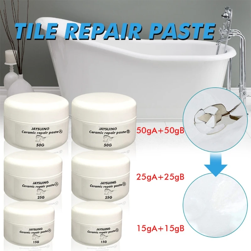 Ceramic Tile Repair Kit Bathtub Repair Kit With Super Adhesion 100g  Porcelain Sink Repair Kit Ceramic Chip Repair Kit Tile - AliExpress