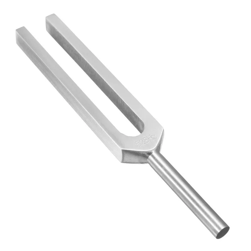 528HZ Aluminum Alloy Tuning Fork Chakra Hammer With Mallet Sound Healing Therapy For Ear Care Medical Neurological Instrument