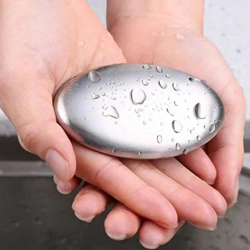 Soap Odor Remover Stainless Steel Soap Kitchen Bar Eliminating Garlic/onion Etc Smells Chef Hand Wash Gadget Kitchen Accessories