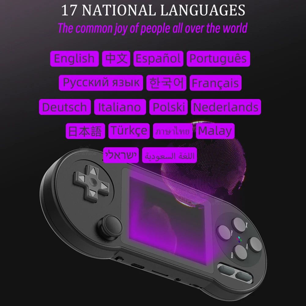 SF2000 Portable Game Console Player 3 Inch IPS Screen Built-in 6000 Classics Games Retro Handheld Video Game Consoles AV Output 5
