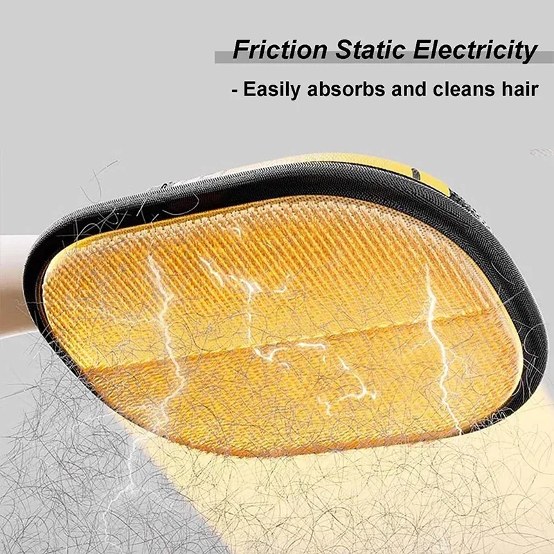 Pet Electrostatic Hair Removal Gloves Dog Cat Hair Removal Brush Gloves Adhesive Carpet Clothing Cleaning Brush