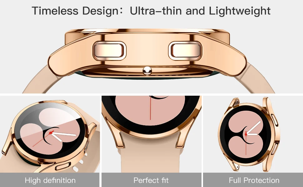 Case for Samsung Galaxy watch 6 44mm 40mm 4/5 Accessories TPU bumper Screen protector all-around Shell film Galaxy watch 6 cover