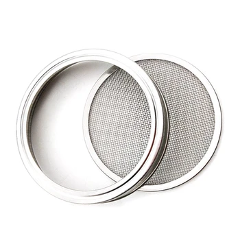 Stainless Steel Jar Sprouting Lids Seed Sprouting Lid Wide Mouth Mason Jar Lid Mesh Screen Strainers Filter Sprouter Germinator 1