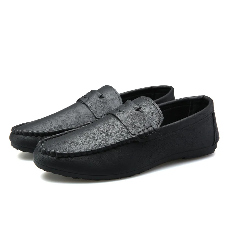 

Лоферы Shose мужские кожаные, повседневные прогулочные туфли, дышащие, мягкая подошва, для вождения, летние