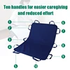Multipurpose Positioning Bed Pad with Reinforced Handles - Reusable & Washable Transfer Sheet for Turning, Lifting&Repositioning 3