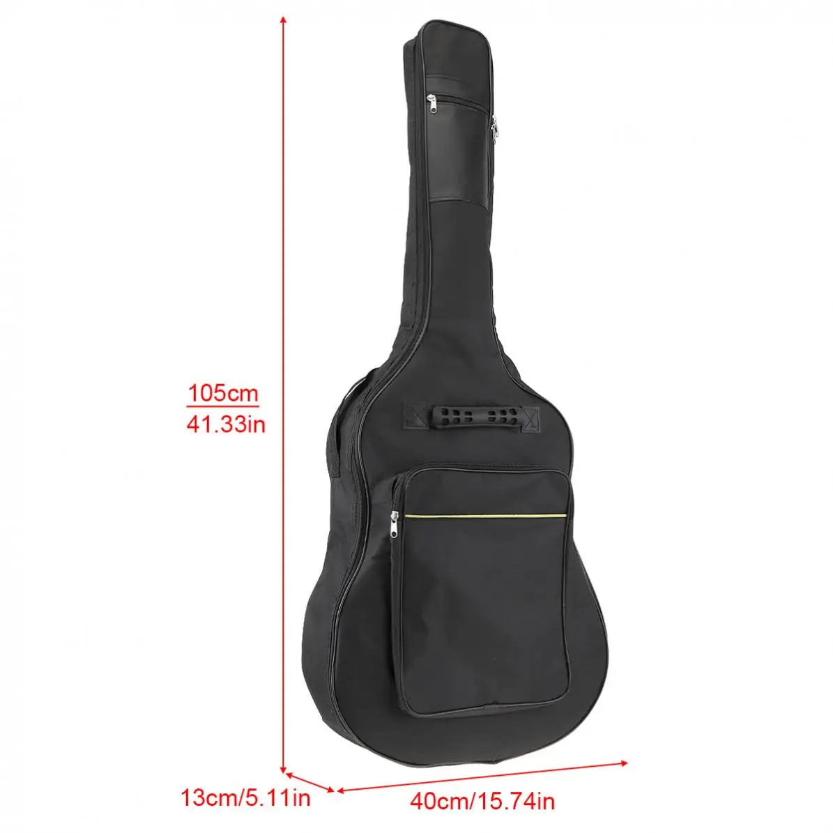 40 / 41 Inch Waterproof and anti-shock Guitar Bag Pad Cotton Thickening Backpack Guitar Soft Case with Double Straps