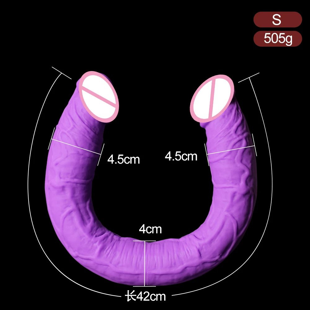 Double Headed Dildo Silicone Big Penis Penetration Masturbator Vaginal Stimulation Adult Toys For Women Lesbian Sex Toy Sex Shop