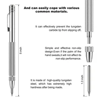 JUSTINLAU Double Ended Carbide Scribing Pen Metal Wood Glass Tile Cutting Marker Pencil For Metalworking Woodworking Hand Tools 2
