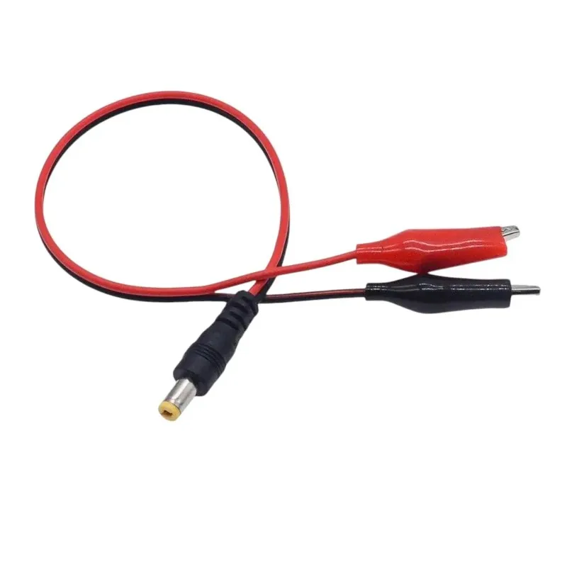 2 Alligator Clip DC Power Plug Adapter for Electronics