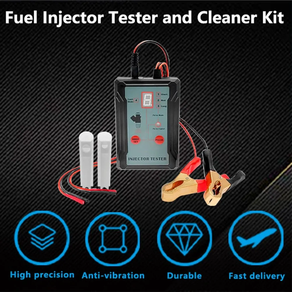 Fuel Injector Tester DIY Cleaning Tool Test Two Injectors Simultaneously 8 Pulse Power Drive Mode