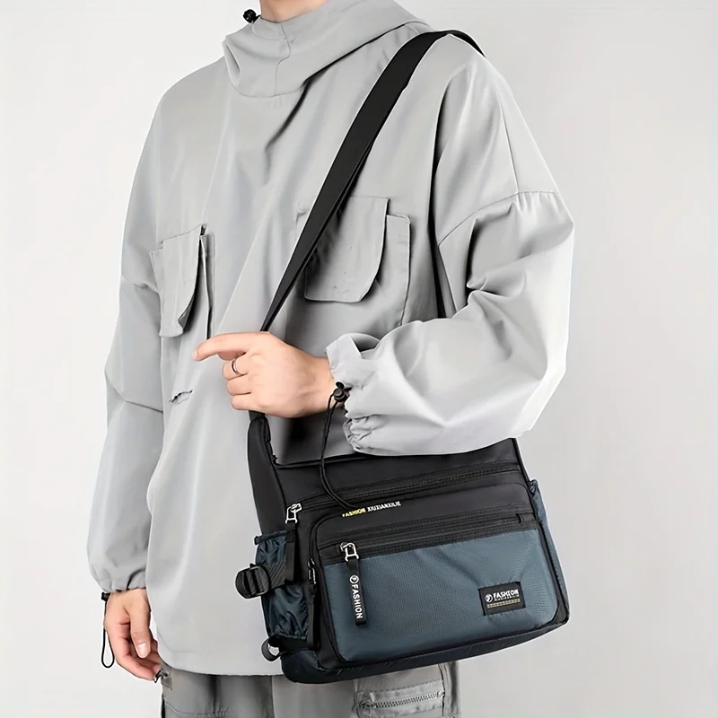 Multifunctional Crossbody Bags for Men, Nylon Waterproof Shoulder Bag, Luxury Design, 2025 - 2