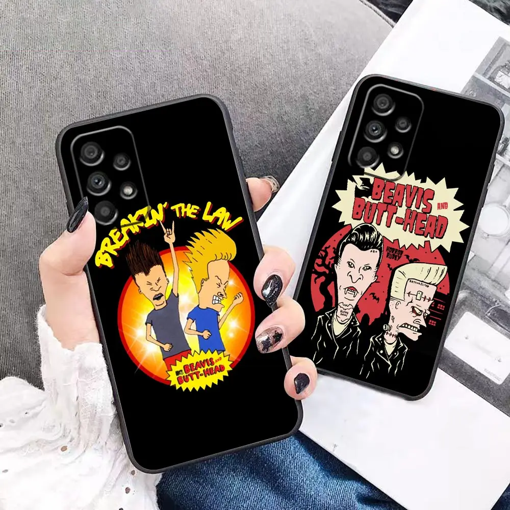 

Phone Case For Samsung Galaxy A90 A80 A73 A71 A70 A53 A52 A50 A42 A33 A32 A23 A22 A21S A14 A10 Case Cartoon Beavis And Butthead