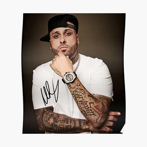 

Fanjam Nicky с подписным плакатом Современное украшение печать картина винтажное настенное искусство роспись Декор для дома без рамки