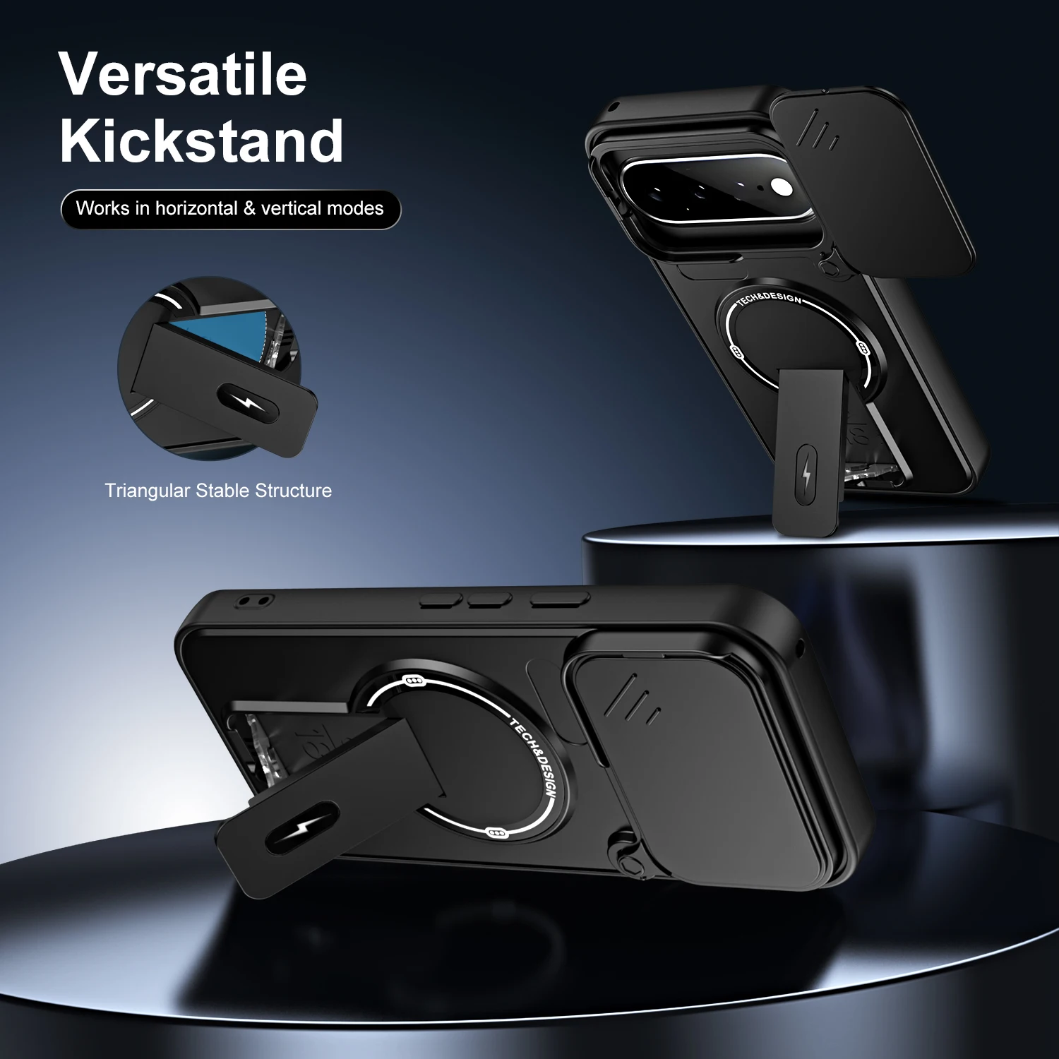 Magnetic Bracket Holder with Shockproof Lens Protection Cover