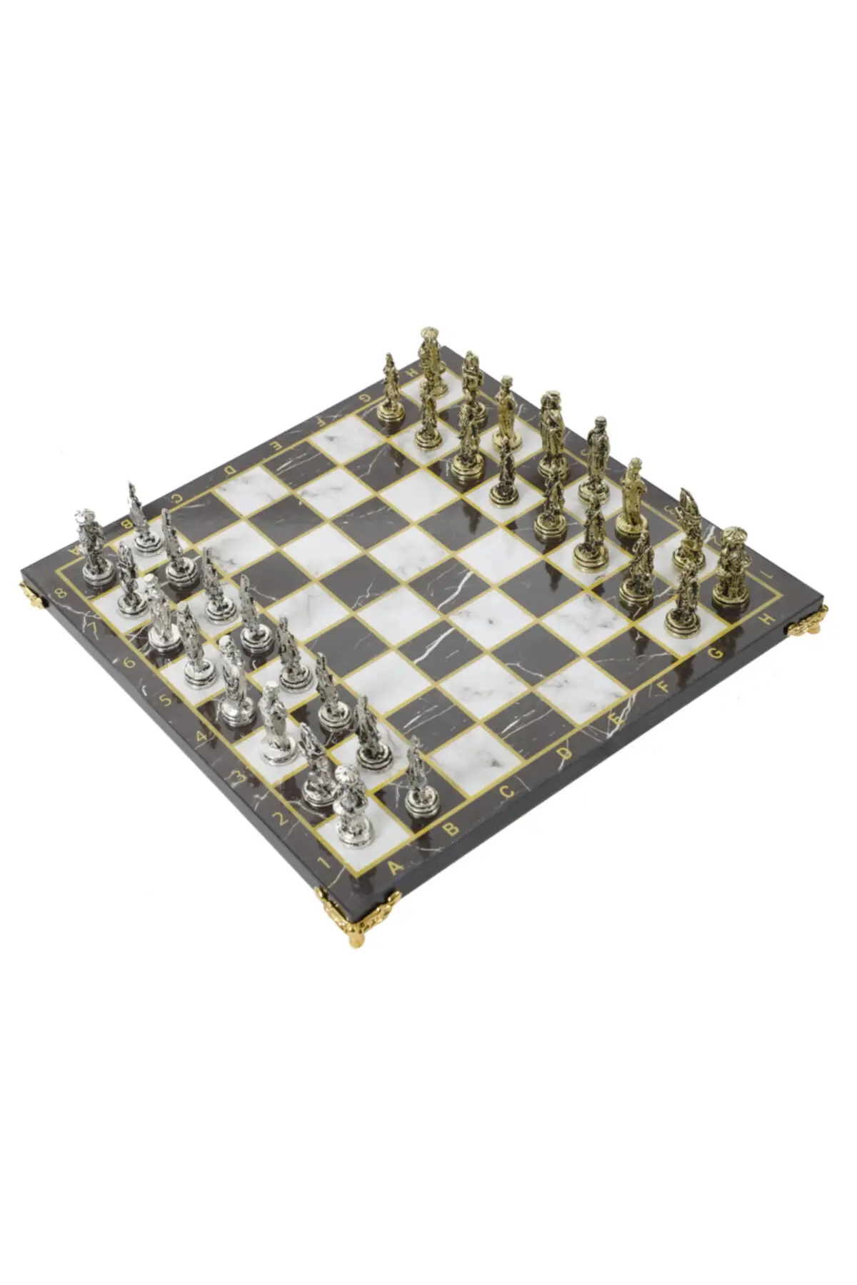 

Esos2 Luxury Metal Casting Chess Team Ottoman Army & Custom Legged Wooden Play Groups Hobby