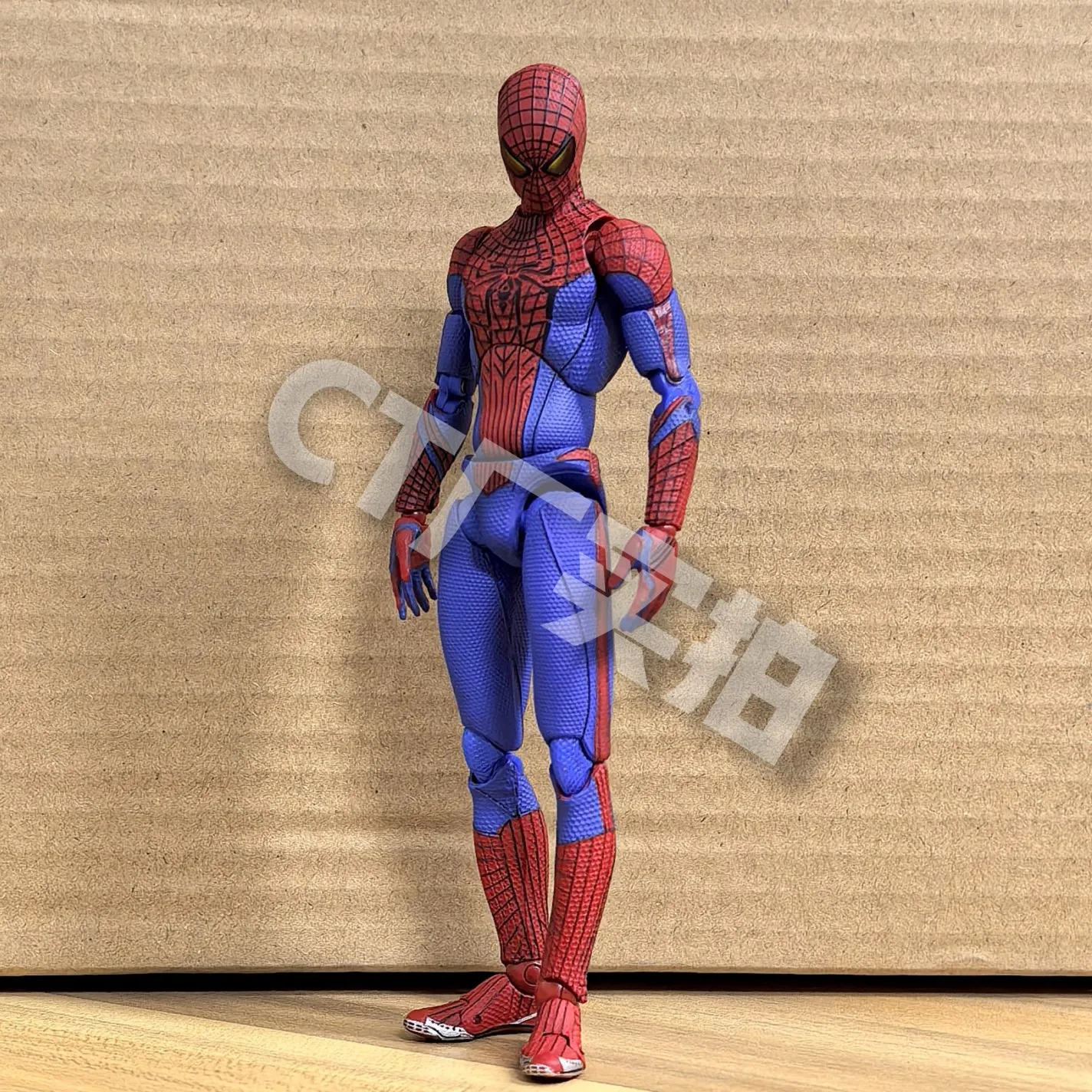 In Stock Ct Toys Spiderman Mafex 001 Peter Parker Andrew Garfield The Amazing Spider-Man Shf Anime Action Figure Model Toys