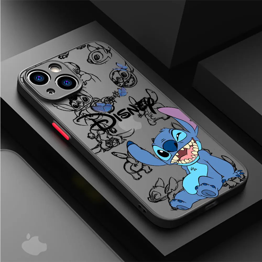 Disney Stitch The Baby Phone Case for Apple iPhone 15 Pro SE 13 12 Mini 11 Pro 7 6S XR XS X 8 Plus 14 Pro Max Shockproof Cover