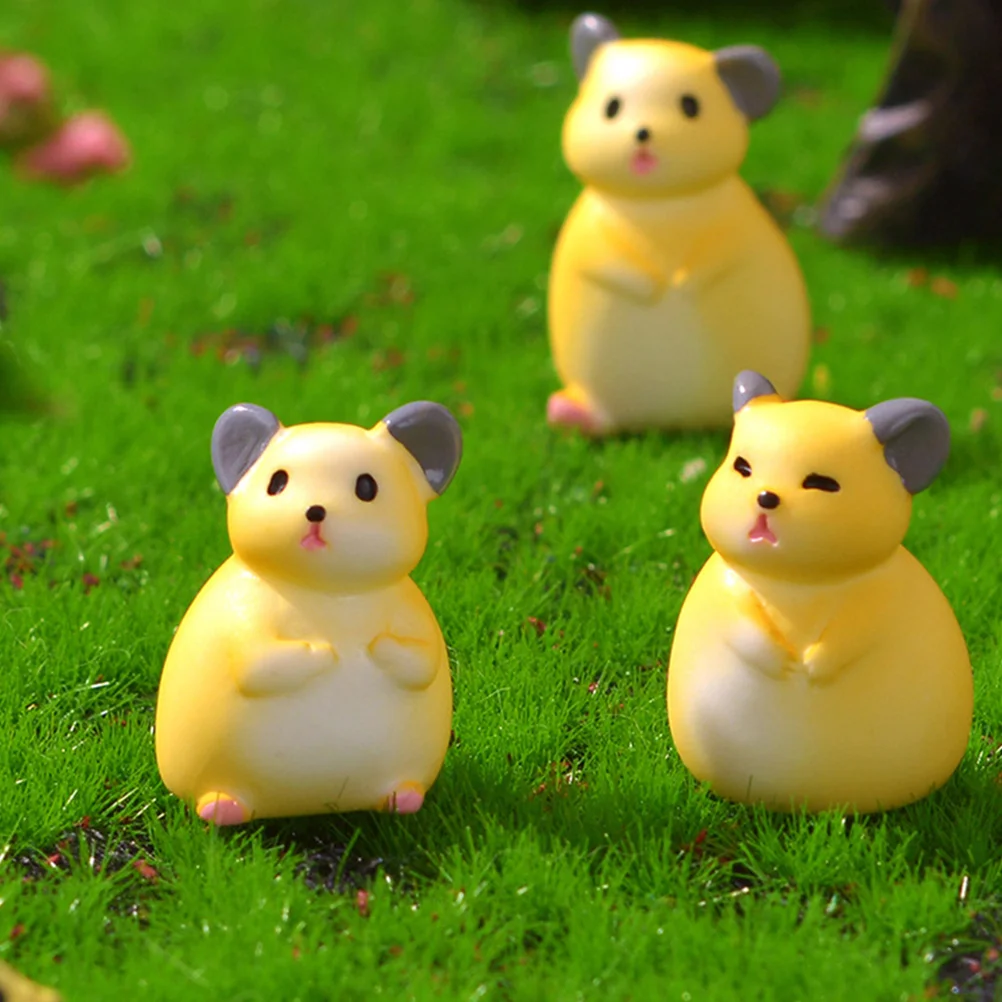 

9 Pcs Animal Themed Decorations Mini Modeling Planter Figure Figurines Ornament Statue