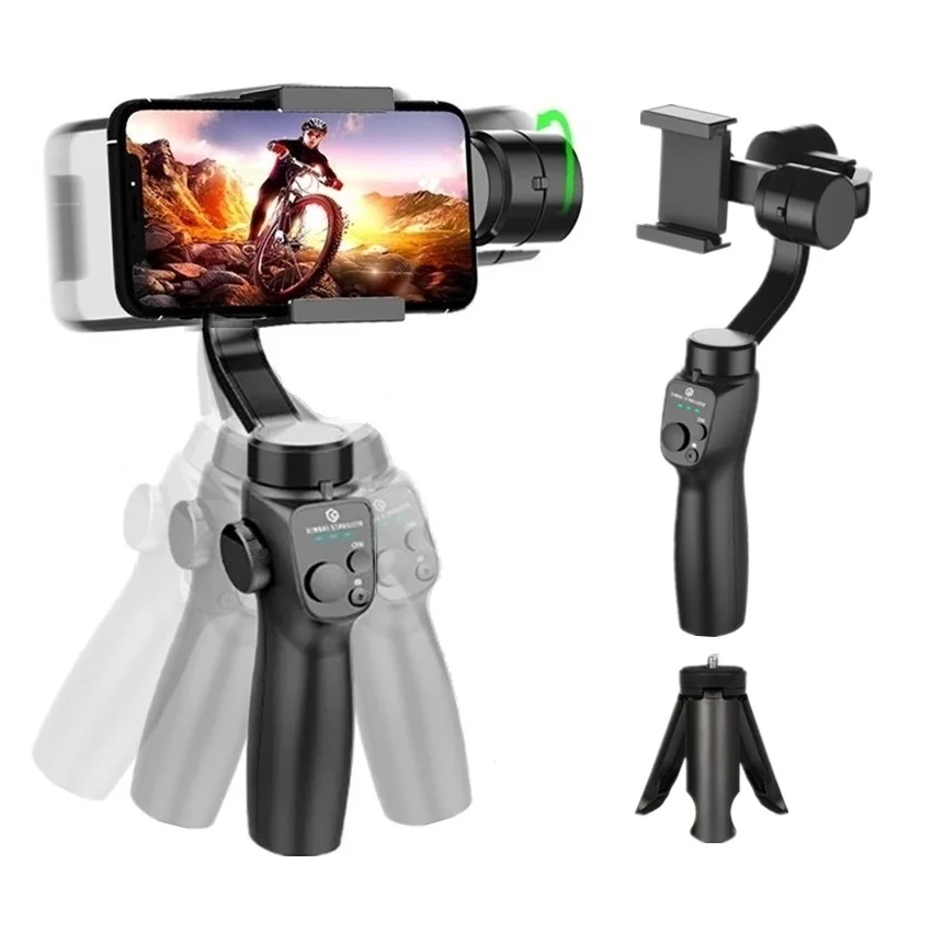 

Anti Shake Gimbal Smartphone Stabilizer 3-Axis Panorama Phone Holder Stand for Android iPhone Mobile Tripod for Video Recording