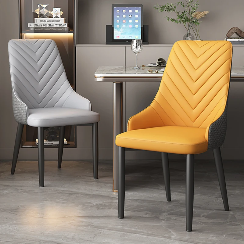 

Minimalist Luxury Dining Chairs Hotel Nordic Event Office Dining Chairs Waiting Single Person Silla Sedie Room Furniture WN50DC