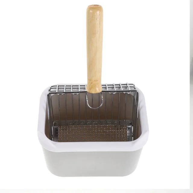 Stainless Steel Cat Litter Scoop Fine Sifting Mesh Large Heavy Duty Efficient Cleaning Comfortable Grip Cat Litter Scoop Set Stainless Steel Cat Litter Scoop Fine Sifting Mesh Large Heavy Duty Efficient Cleaning Comfortable Grip Cat Litter Scoop Set