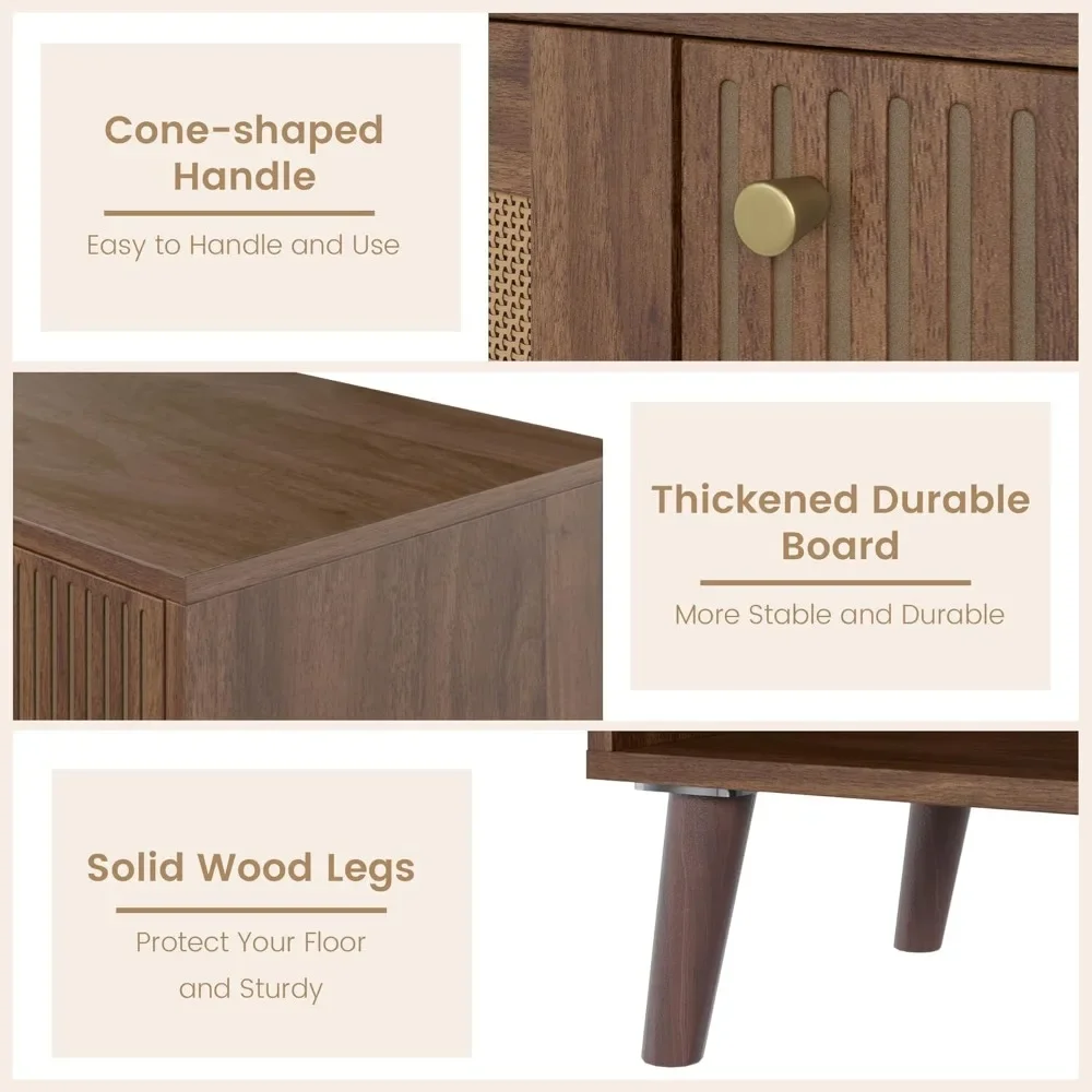 55" Rattan Sideboard Cabinet 3