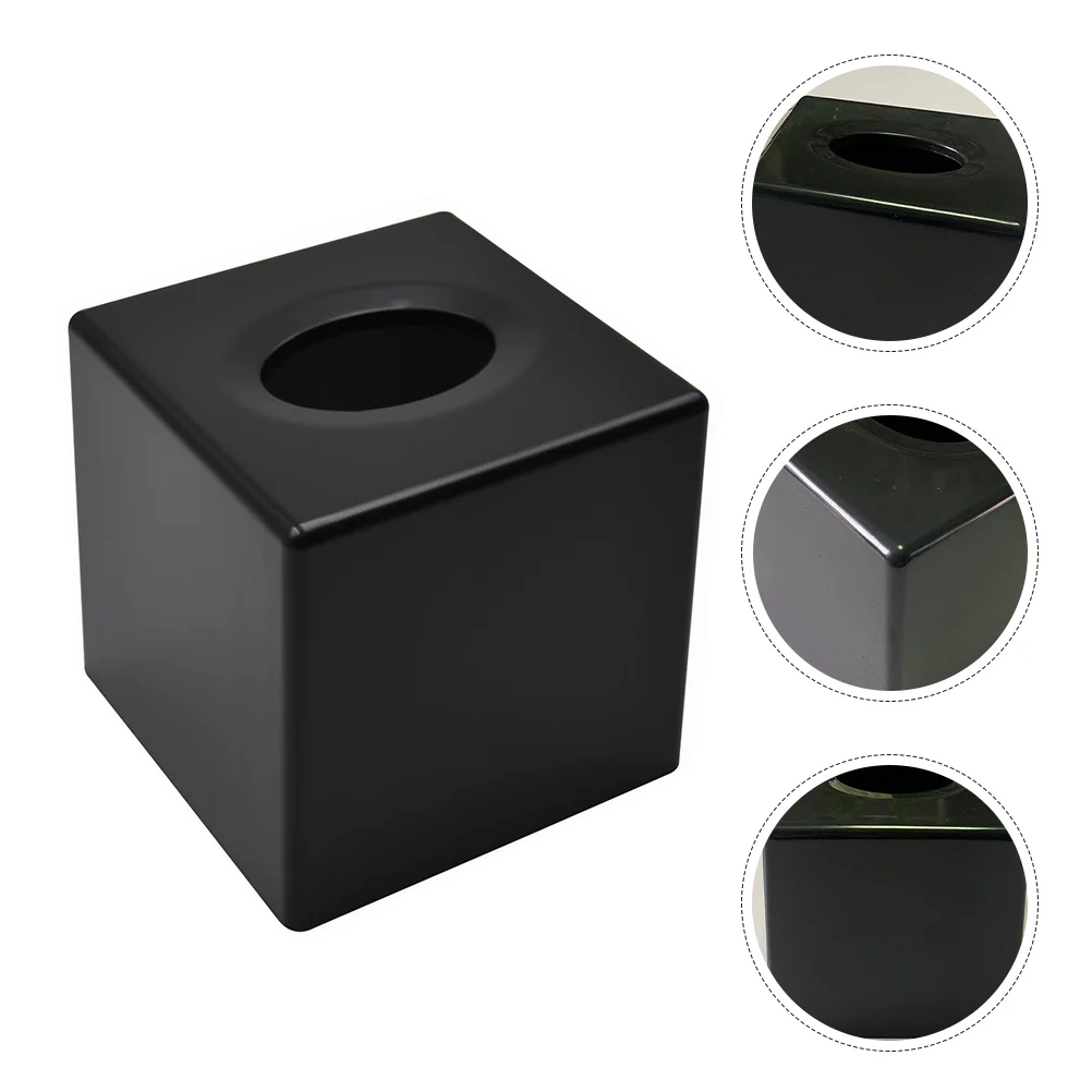 

Tissue Box Cover Desktop Tissue Holder Roll Paper Storage Box for Bathroom Vanity Countertop