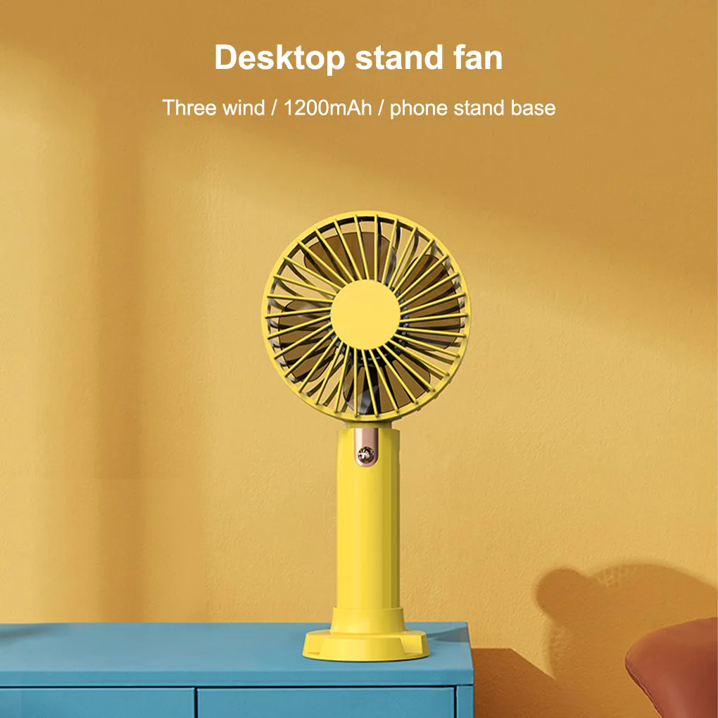 Mini Ventilador Portátil Portátil, USB, Recarregável, Display