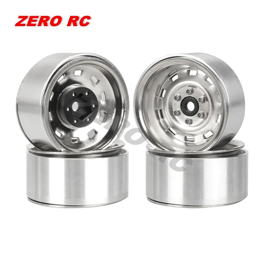 1/10 RC Crawler Metal Beadlock Wheel Hub Rim Deep Dish 1.9" for Axial SCX10 II III 90046 MST RGT YIKONG Traxxas TRX4 RC4WD D90