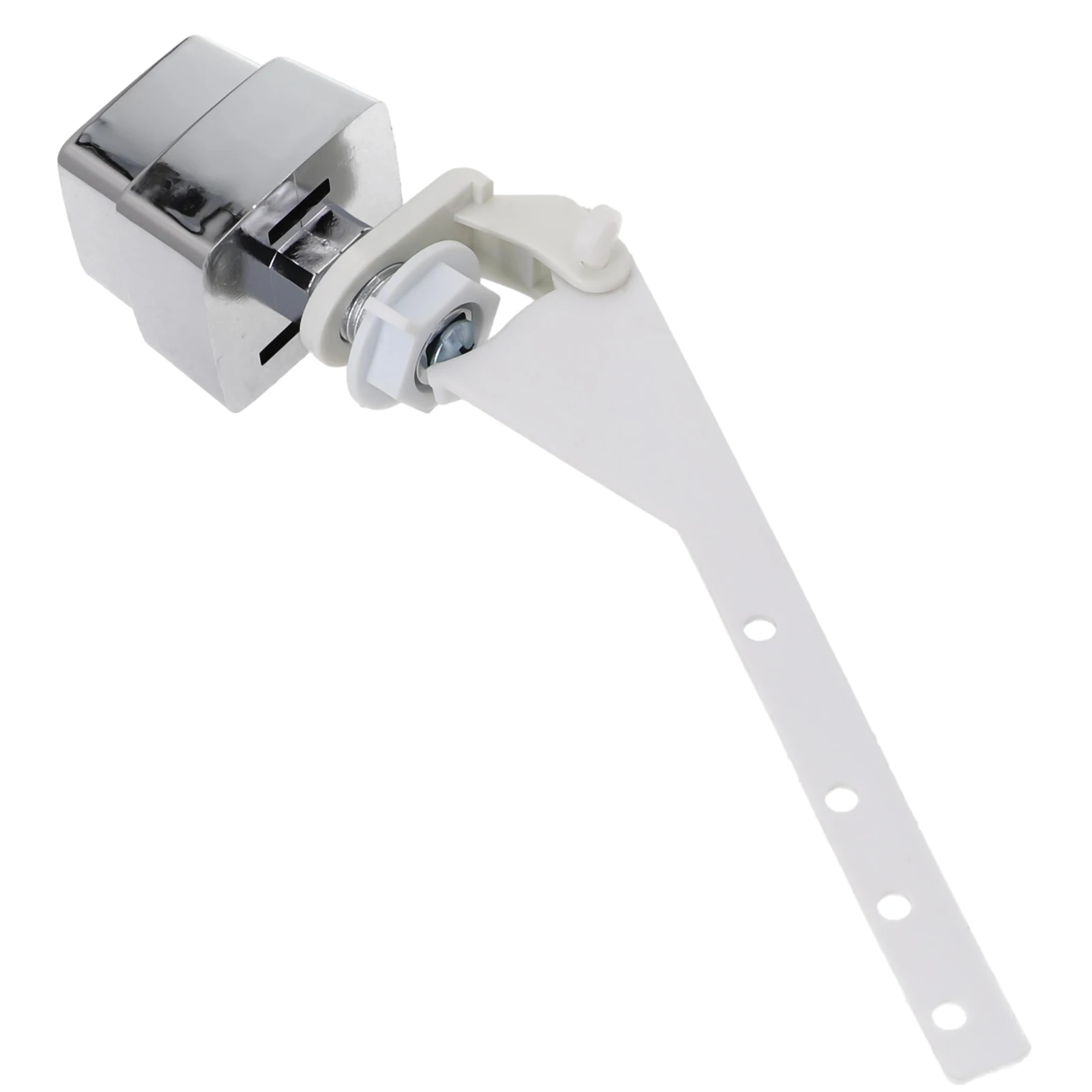 Toilet Flush Lever Handle Side Push Button Toilet Tank Handle Replacement Universal Flush Side Wrench Switch Square Button