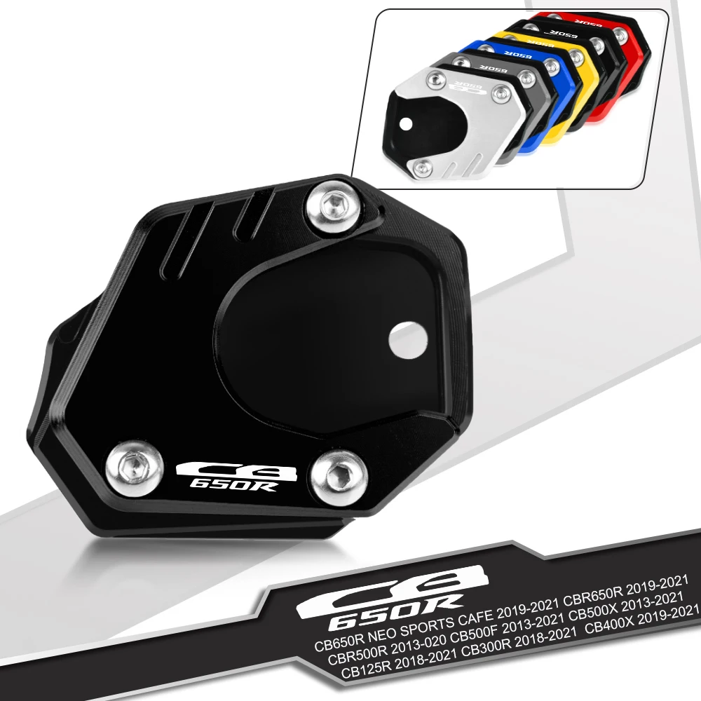 

For HONDA CB650R Neo Sports Cafe 2019 2020 2021 Motorcycle Side Stand Enlarge Plate Support Extension for side stand foot CB
