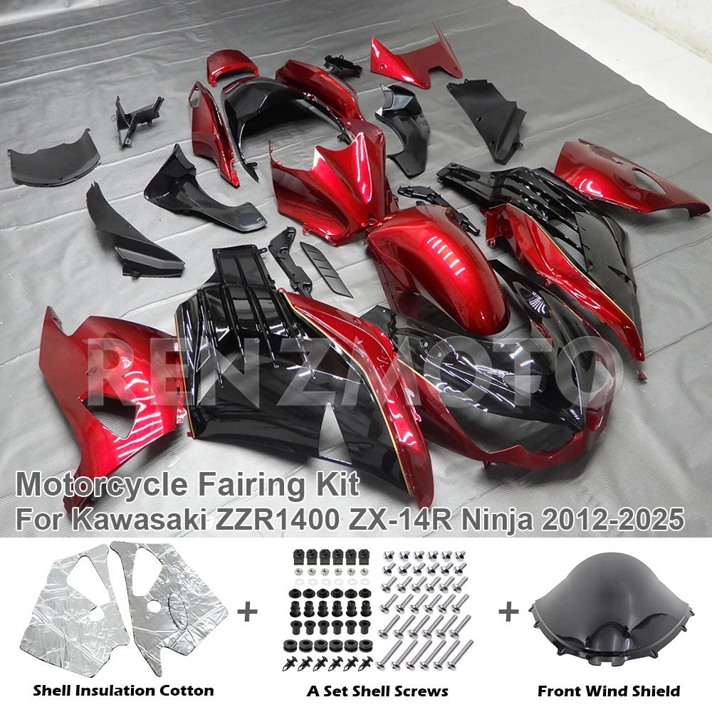 Kit Completo De 133 Tornillos De Carenado Para Kawasaki ZX14R / ZZR 1400 (2012-2024) – Acero Inoxidable