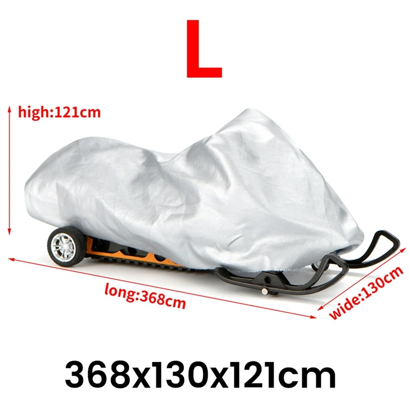 Snowmobile Cover Waterproof Dust Trailerable Anti-UV Winter
