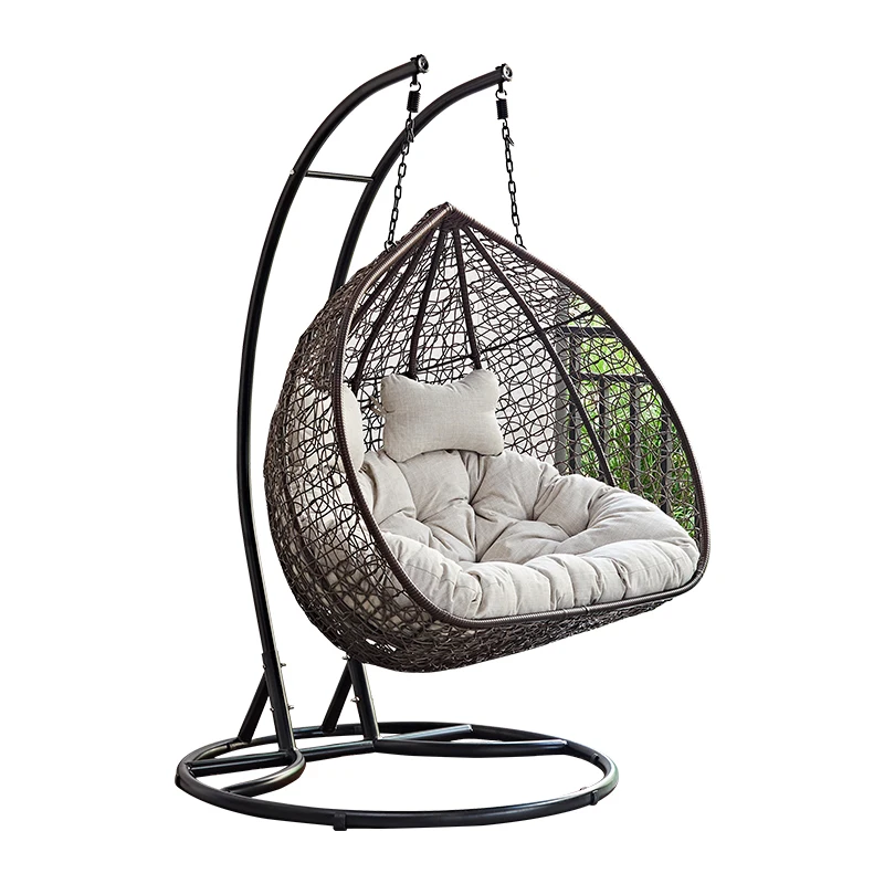 

Hanging chair double hanging basket rattan chair hammock swing lazy home hanging basket chair balcony Bird's Nest adult