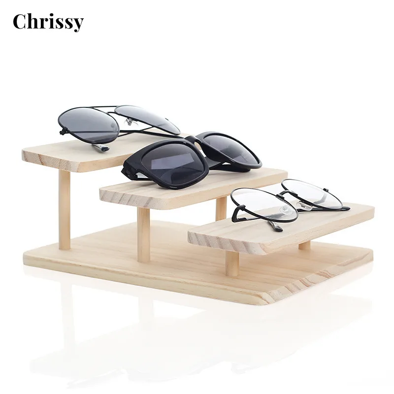 Bamboo Sunglasses Stand Glasses Display Jewelry Holder Bracelet Watches Show