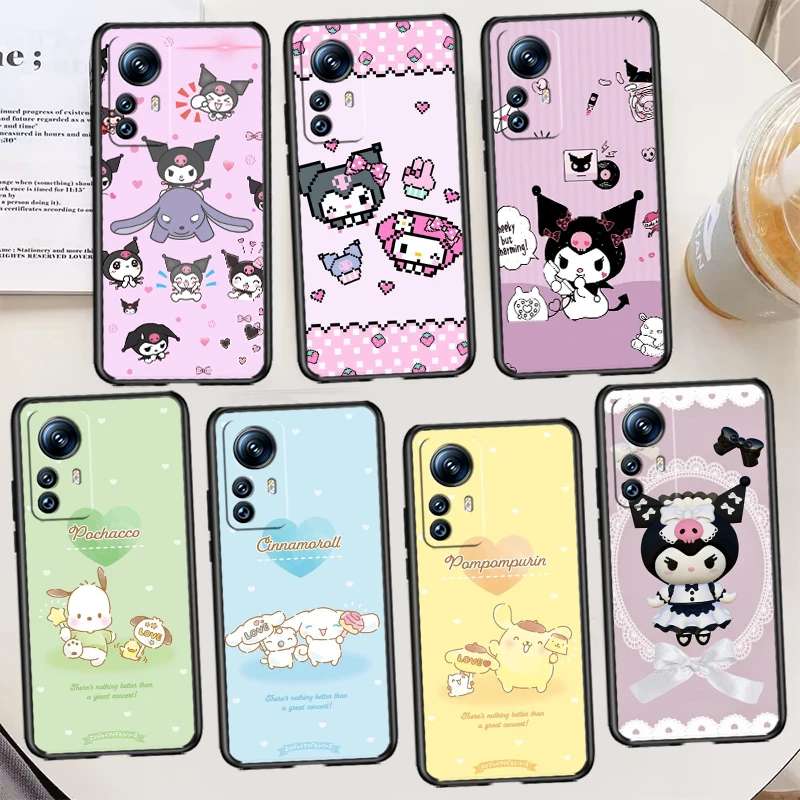 

Hello Kitty Cartoon Kuromi Black Phone Case Cover For Xiaomi Mi 13 Ultra 12 Lite 12T Pro 12X 12S 11 11T 11i 10T 10 9 5G