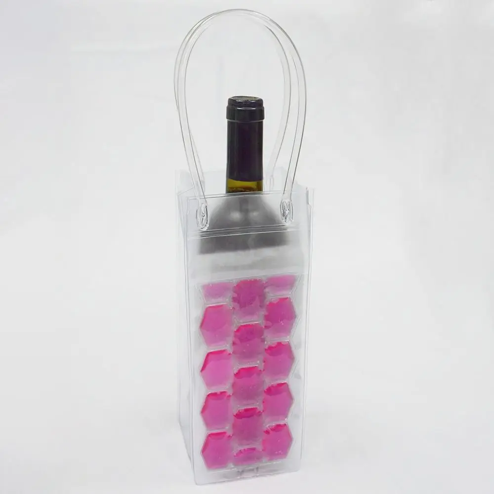 PVC Wine Bottle Freezer Bag Beer Cooling Portable Drink Bottle Cooler Insulated Ice-Cold Tools