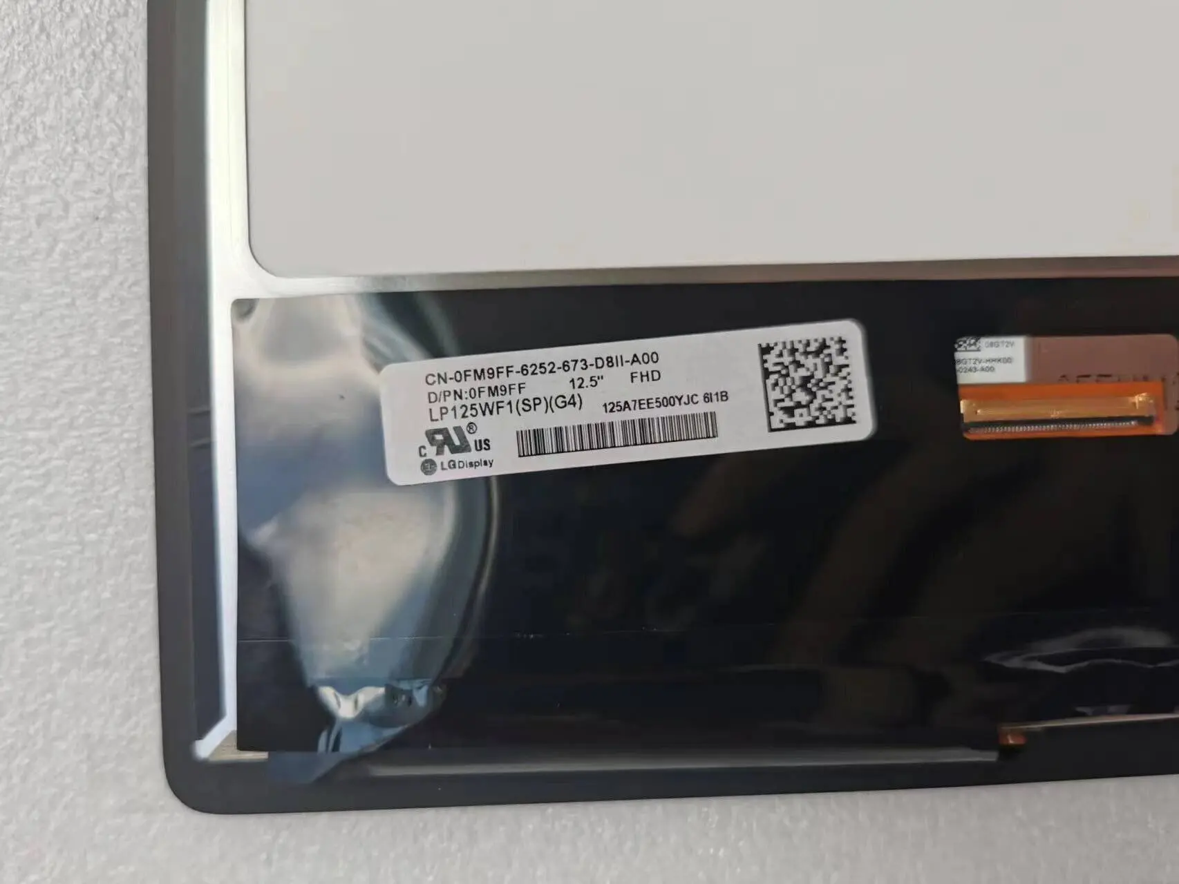 Conjunto da Tela Táctil do Lcd Dell Latitude E7270 7270 E7250 7250 Lp125wf1 Spg4 Lp125wf1-spg1 1920x1080 Fhd 125 - Imagem 3