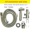 4pc/Set Portable Bidet Toilet Sprayer Bidet Shower Faucet Stainless Steel Woman Cleaning Head Anal Tap Wash Bathroom Accessories 6