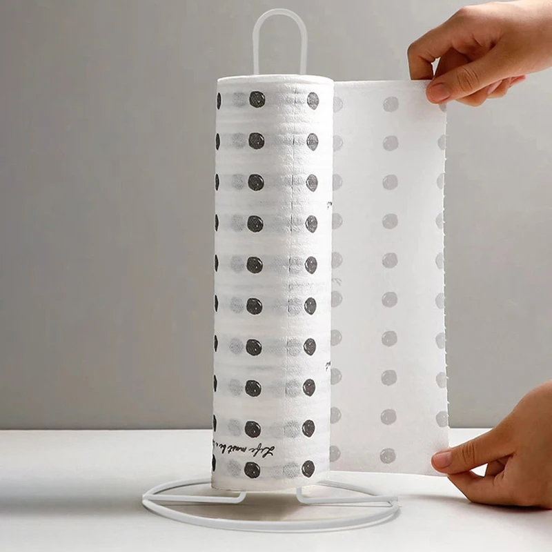 Iron Kitchen Roll Paper Towel Holder Bathroom Paper Towel Holder Dining Table Vertical Napkin Kitchen Storage Rack paper towel holder,kitchen storage rack,paper towel rack