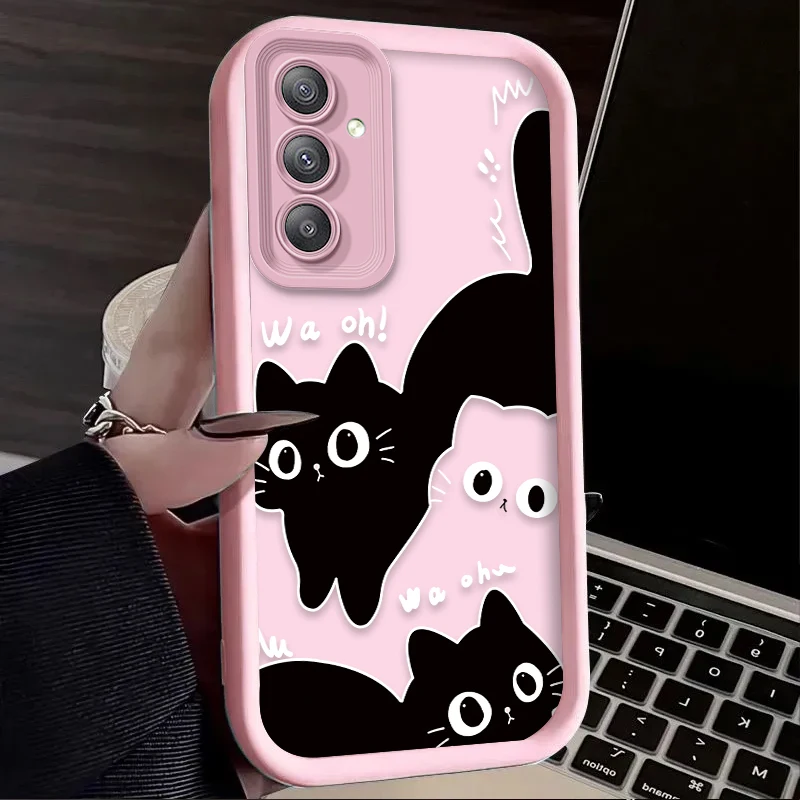 Cute Black Cat Soft Phone Case - Stylish Protective Back Cover