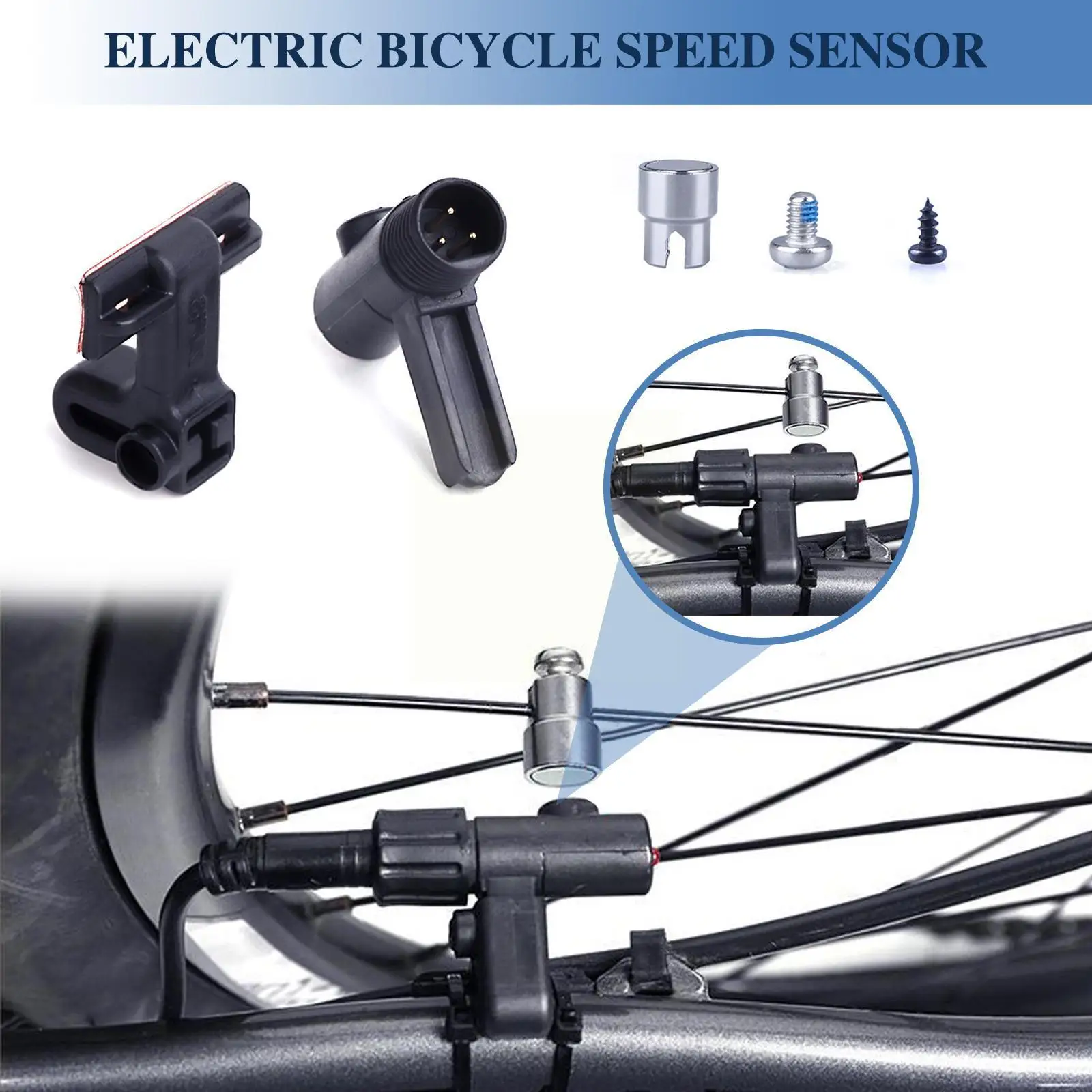 

E-bike Speed Sensor For Bafang Mid Motor For BBS BBS01 BBS01B BBS02 BBS02B BBSHD Mid Drive Crank Motor Kit U9K7