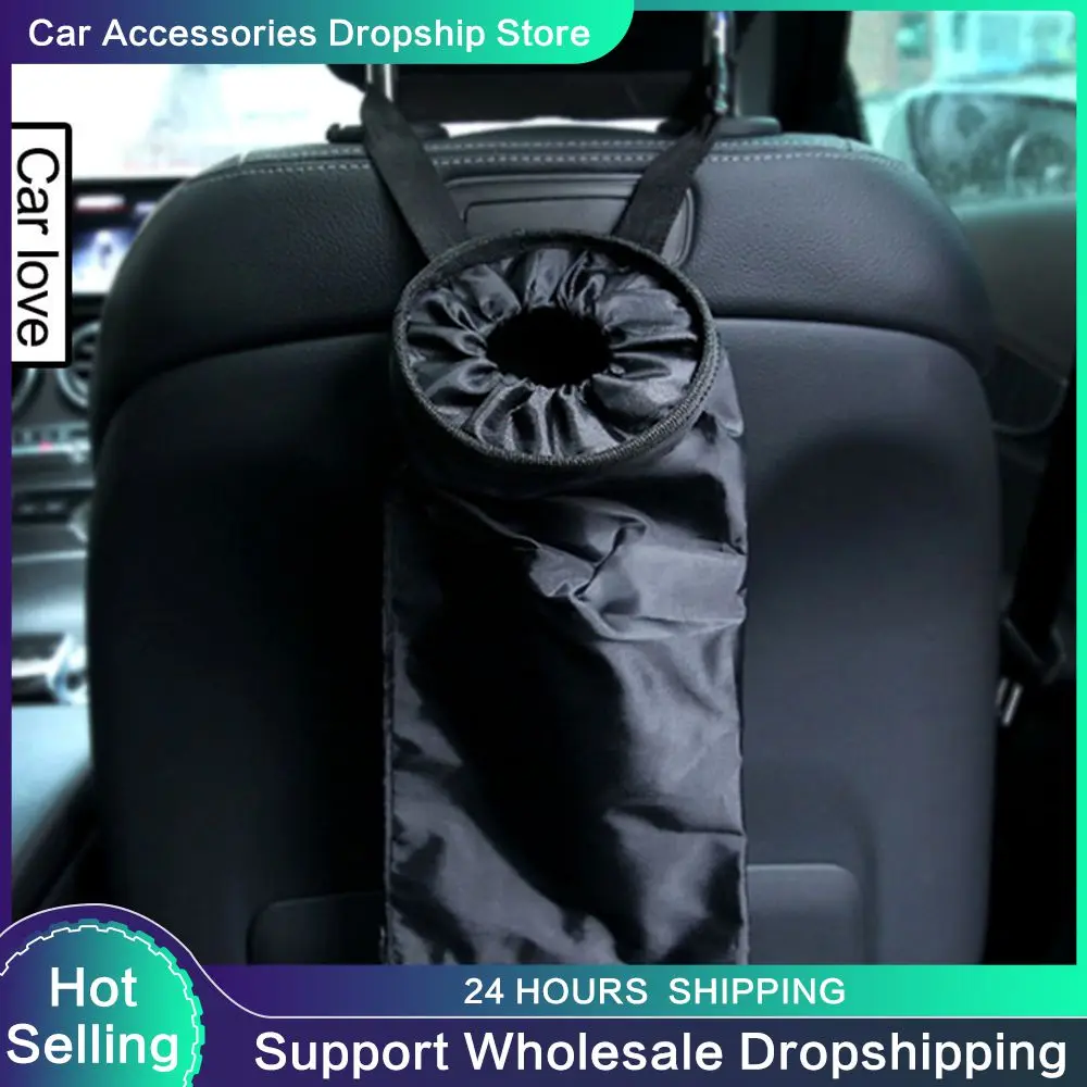 1pc Car Trash Can Garbage Bag Portable Nonwoven Seat Back Storage Bag