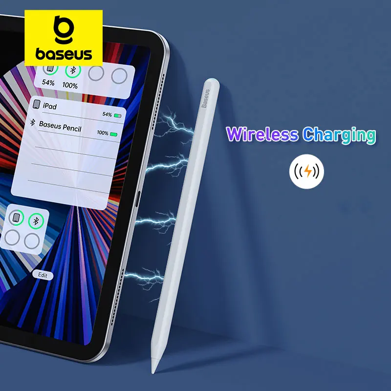 Baseus 애플 펜슬 스타일러스 펜, 아이패드, IOS, 마그네틱 무선 충전, 기울기 감지, 팜 리젝션, 정전식 스크린 펜 Best5 Baseus 애플 펜슬 스타일러스 펜, 아이패드, IOS, 마그네틱 무선 충전, 기울기 감지, 팜 리젝션, 정전식 스크린 펜 Best5